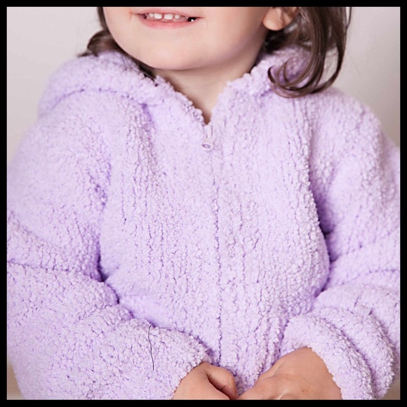 ANGEL DEAR HOODIE FLEECE JACKET HOODED COAT - Picture 6 of 8